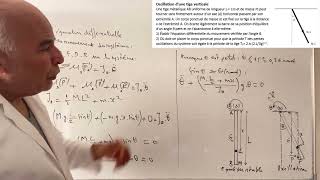 Oscillation dune tige verticale [upl. by Nillor]