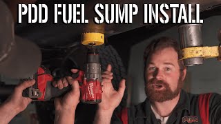 Diesel Fuel Sump Install  Cummins Upgrades  Power Driven Diesel [upl. by Ninos]