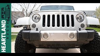 Cheap Jeep Wrangler JK Stubby Bumper Replacement [upl. by Darcia]