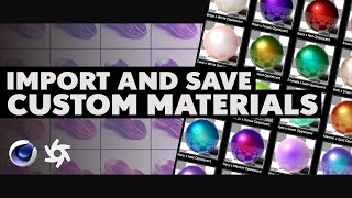 Import And Save Custom Octane Material Libraries In Cinema 4D [upl. by Ahsemal]