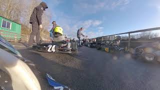 Onboard at Camberley Karting Club Blackbushe [upl. by Anilem303]