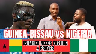 GUINEABISSAU VS NIGERIA AFCON 2023 prematch interview  Osimhen threat analysis [upl. by Annocahs]