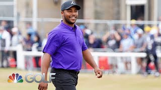 Highlights Harold Varner III nearly holes out for albatross at The 150th Open  Golf Channel [upl. by Berl]