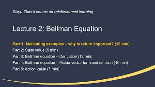 L2 Bellman Equation P1Motivating examples—Mathematical Foundations of RL [upl. by Choo]