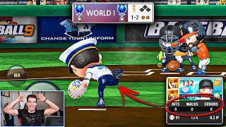 I Tried Throwing a PERFECT Game In World 1  Baseball 9 [upl. by Morlee]