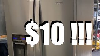 10 whirlpool refrigerator at Menards Can’t believe it easy repair [upl. by Aseiram330]