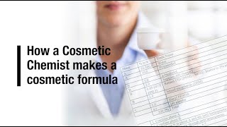 How a Cosmetic Chemist makes a cosmetic formula [upl. by Grantland]