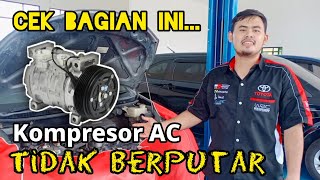 Penyebab kompresor AC tidak berputar  magnetik clutch tidak berputar  AC tidak dingin [upl. by Nibuz]