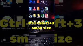 How to Resize Your Desktop Icons Change Icon Size Trick shorts virulshotrs [upl. by Saxen704]