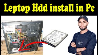 Leptop Hdd install in Pc  Install laptop hdd in desktop pc  laptop hdd connect to pc [upl. by Boniface576]