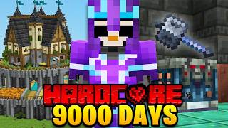 I Survived 9000 Days in HARDCORE Minecraft [upl. by Lerrehs702]