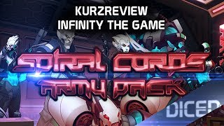 Tohaa Spiral Corps Armybox  Infinity the game  Kurzreview  Miniaturen  DICED [upl. by Nnayllek]