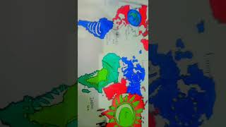 7 continents with flags and Ocean shorts foryou video maps mapology [upl. by Siegfried]