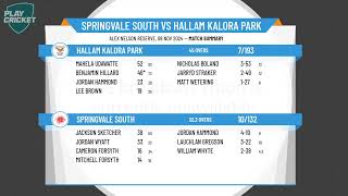 Springvale South v Hallam Kalora Park [upl. by Amik]