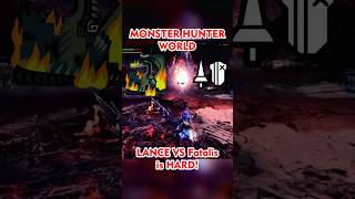 Lance is Hard when hunting fatalis games gaming monsterhunter monsterhunterworld [upl. by Wertz]