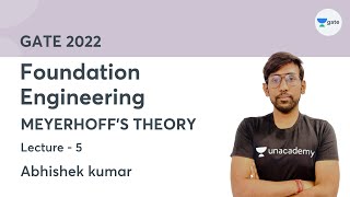 L 5  MEYERHOFFS THEORY  Foundation Engineering  By Abhishek Kumar [upl. by Nitin239]