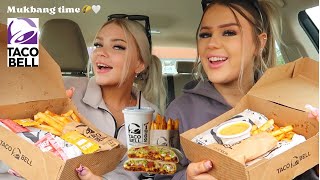 TACO BELL MUKBANG 🌮 amp yap with us 🤍 [upl. by Ardaed528]