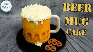 How to make beer mug 3d cake [upl. by Beutner]