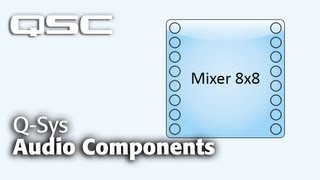 QSYS Components and Tools Part A Audio Components  QSC Training [upl. by Aisilef829]