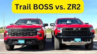 2025 Chevy Silverado ZR2 vs Trail Boss  Review [upl. by Nelyk]