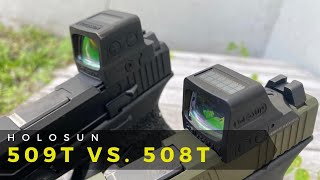 Holosun 509T vs 508T [upl. by Olim]