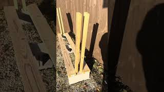 Building a firewood storage rack for under 50 in less than 4 minutes [upl. by Tove]