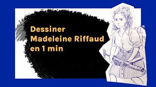 Comment dessiner Madeleine Riffaud résistante sur les toits de Paris [upl. by Llewxam]