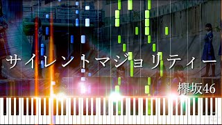 Silent Majority サイレントマジョリティー  Keyakizaka46 欅坂46  corrected version Synthesia [upl. by Malo]