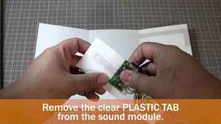 DIY  HOW TO Make a Musical Greeting Card with sound module [upl. by Valenba]