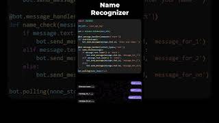 Name Recognizer Bot  Ботраспознаватель имён [upl. by Garnet]