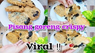 IDE JUALAN TERLARIS TAHUN INI PISANG GORENG CRISPY RENYAH DILUAR LEMBUT DIDALAM [upl. by Garret]