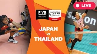 Japan v Thailand  2016 Womens World Olympic Qualification Tournament [upl. by Ybreh337]