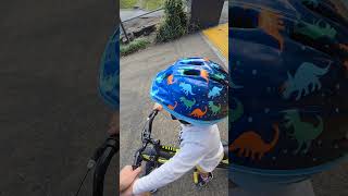 3 year old at Bayside BMX Club track Trek Precaliber 16 Brisbane QLD [upl. by Kosey]