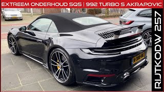 Extreem onderhoud SQ5  Porsche 992 Turbo S Full Akrapovic Leveren  Walnutblasten V6T  2024 [upl. by Waine]