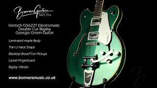 Gretsch G5622T Electromatic Double Cut Bigsby Georgia Green Guitar [upl. by Chappy394]