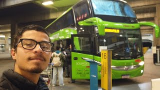 CURITIBA para FLORIANÓPOLIS no ÔNIBUS SEMI LEITO DD da EUCATUR  Vlog 22 [upl. by Fein]