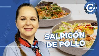 CÓMO PREPARO UN SALPICÓN DE POLLO [upl. by Otina490]