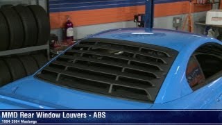 Mustang MMD Rear Window Louvers  ABS 9404 All Review [upl. by Acnayb]