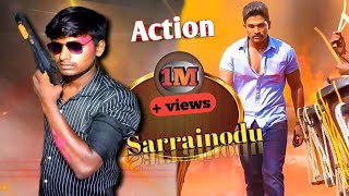 Sarrainodu Il Best Spoof Video Il Action Video Il Chandan vlog30😈😈😈😈 [upl. by Shlomo411]