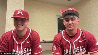 Arkansas Players Postgame  Arkansas 6 Auburn 5 [upl. by Padgett261]