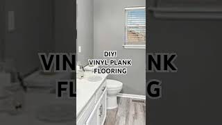 DIY Small bathroom renovationvinyl planks from Home Depot doughdash Im 53 Lets go [upl. by Chapnick240]