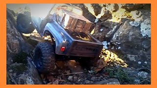 AXIAL SCX 24 sur les rocher et le soleil ☀️ [upl. by Nolrev772]