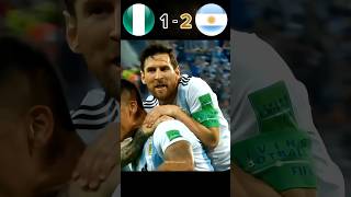 Argentina vs Nigeria ● Messi Unforgettable Performance ● FIFA World Cup football youtube shorts [upl. by Draned]