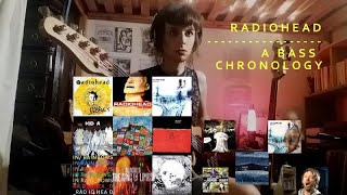 44 bass riffs by Radiohead  a 13 minutes bass chronology [upl. by Seilenna]