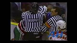 NHL Dec 27 1990 New Jersey Devils v New York Islanders melee Lee Norwood v Richard Pilon [upl. by Atimad228]