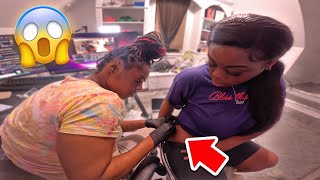 TATTOOING MY SISTER FOR THE FIRST TIME  I CANT BELIEVE THIS HAPPENED EXTREMELY HILARIOUS [upl. by Bab804]