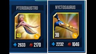 PTERODAUSTRO VS NYCTOSAURUS II Jurassic World The Game II Dinosaurs Game [upl. by Lali]