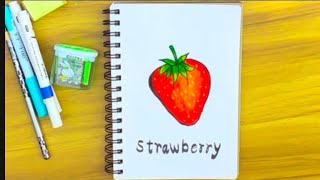 Strawberry 🍓🍓 drawing ￼ [upl. by Jami]