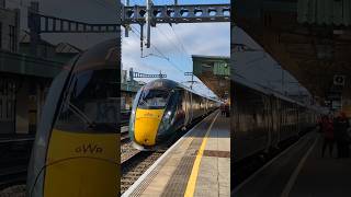 GWR 800008  GWR 800002 departs Cardiff Central [upl. by Annette]