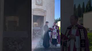 Our seminarians in Rome pray for the deceased Legionaries [upl. by Enyt]